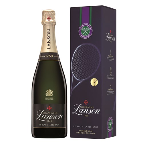 Lanson Le Black Label Brut in 2022 Wimbledon Edition Gift Box - Fast Shipping